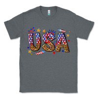 Charcoal Heather usa 4th of july bw Classic Tee - texasbilliewilder