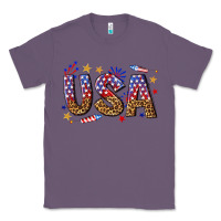 Lavender usa 4th of july bw Classic Tee - texasbilliewilder