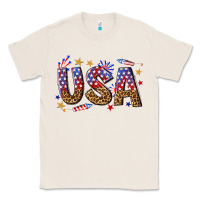 Natural usa 4th of july bw Classic Tee - texasbilliewilder