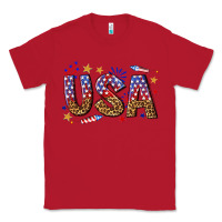Red usa 4th of july bw Classic Tee - texasbilliewilder