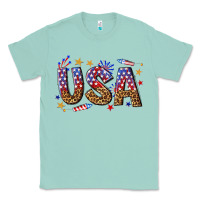 Seafoam usa 4th of july bw Classic Tee - texasbilliewilder