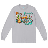 Fires Friends Drinks Camping Crew Long Sleeve Tee | Teevron
