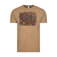 Leopard With Multiple Color Glitters Vintage Tee | Teevron