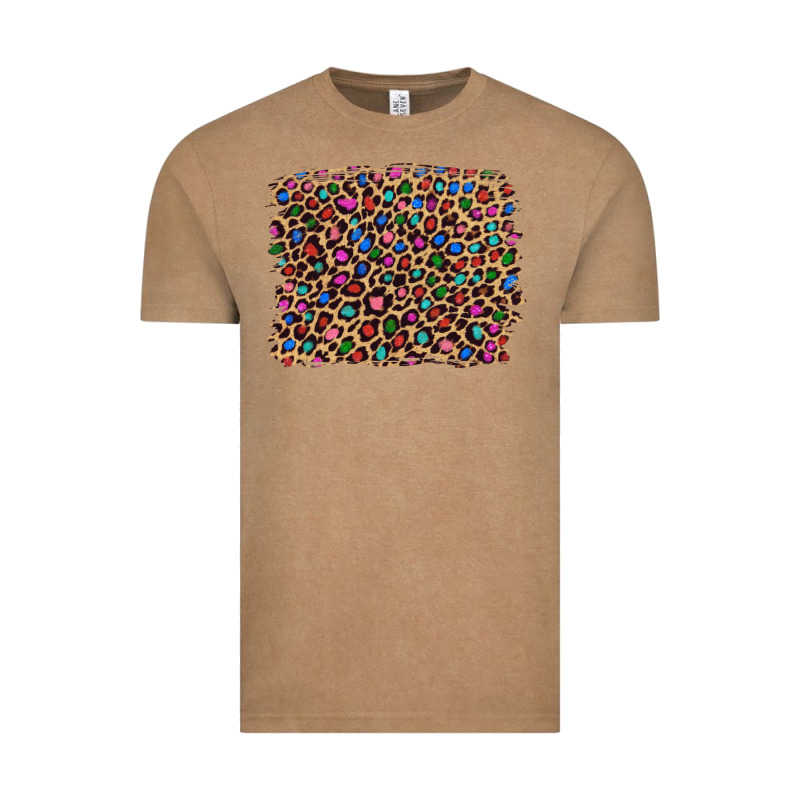 Leopard With Multiple Color Glitters Vintage Tee by Artiststas | Teevron