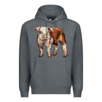 Rock Baby Hereford Pig Premium Hoodie - LillyAllenDesigns