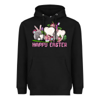 Black Happy Easter teeth Heavyweight Hoodie - OliviaCreatesArt