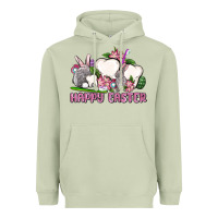 Matcha Happy Easter teeth Heavyweight Hoodie - OliviaCreatesArt