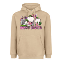 Mushroom Happy Easter teeth Heavyweight Hoodie - OliviaCreatesArt