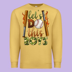 Let's Do This Boys Baseball Premium Sweatshirt Designed By Bundleandbundleshop
