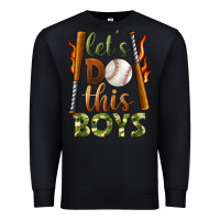 Black let's do this boys baseball Premium Sweatshirt - BundleAndBundleShop