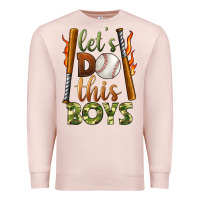 Pale Pink let's do this boys baseball Premium Sweatshirt - BundleAndBundleShop