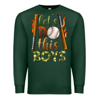 Sports Green let's do this boys baseball Premium Sweatshirt - BundleAndBundleShop
