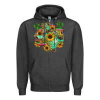 Charcoal Heather texas map Zipper Hoodie - Zillion Design Studio
