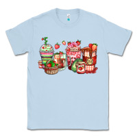 Dusty Blue strawberry farm fresh coffee cups Classic Tee - Zillion Design Studio