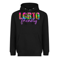 Black lgbtq friendly Heavyweight Hoodie - HRA Design Shop