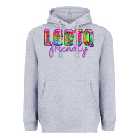 Heather Grey lgbtq friendly Heavyweight Hoodie - HRA Design Shop