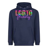 Navy lgbtq friendly Heavyweight Hoodie - HRA Design Shop