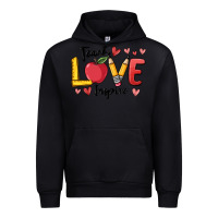 Black teach love inspire Urban Hoodie - MaliasSmallBusiness