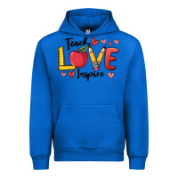 Cobalt teach love inspire Urban Hoodie - MaliasSmallBusiness