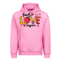 Fuchsia Pink teach love inspire Urban Hoodie - MaliasSmallBusiness