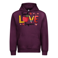 Mauve Wine teach love inspire Urban Hoodie - MaliasSmallBusiness
