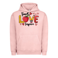 Pigment Salmon teach love inspire Urban Hoodie - MaliasSmallBusiness