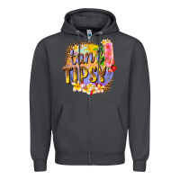 Smoke tan tipsy summer Zipper Hoodie - texasbilliewilder