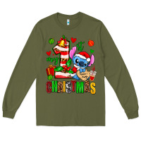 Army Green my first christmas stitch Long Sleeve Tee - AdoDesignShop