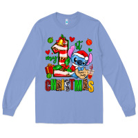 Colony Blue my first christmas stitch Long Sleeve Tee - AdoDesignShop