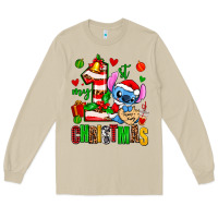 Mushroom my first christmas stitch Long Sleeve Tee - AdoDesignShop