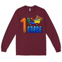 Burgundy First Grade Long Sleeve Tee - RanaPortraitStore