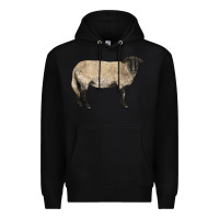 Black Suffolk Sheep Premium Hoodie - LillyAllenDesigns