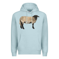 Blue Mist Suffolk Sheep Premium Hoodie - LillyAllenDesigns