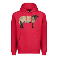 Cardinal Suffolk Sheep Premium Hoodie - LillyAllenDesigns