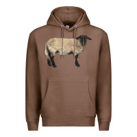 Chestnut Suffolk Sheep Premium Hoodie - LillyAllenDesigns