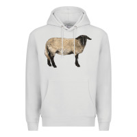Dove Grey Suffolk Sheep Premium Hoodie - LillyAllenDesigns