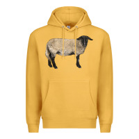 Mustard Suffolk Sheep Premium Hoodie - LillyAllenDesigns