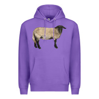 Purple Suffolk Sheep Premium Hoodie - LillyAllenDesigns