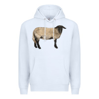 White Suffolk Sheep Premium Hoodie - LillyAllenDesigns