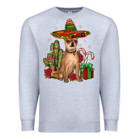 Heather Grey Chihuahua Christmas Premium Sweatshirt - JahusDesignShop