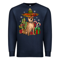 Navy Chihuahua Christmas Premium Sweatshirt - JahusDesignShop