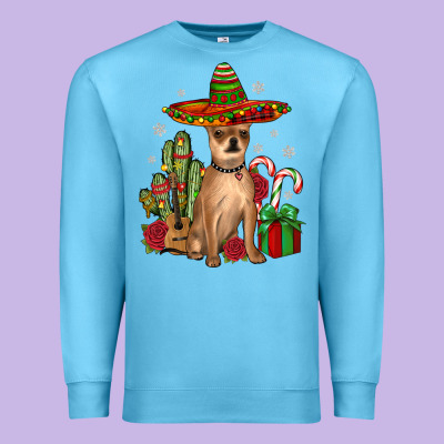 Chihuahua Christmas Premium Sweatshirt Designed By Jahusdesignshop