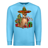 Ocean Blue Chihuahua Christmas Premium Sweatshirt - JahusDesignShop