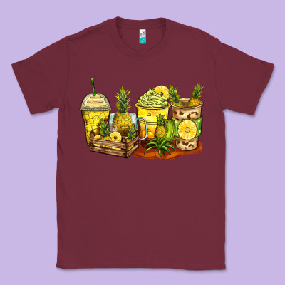 Classic Tee pineapple farm fresh coffee cups