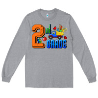 Heather Grey Second Grade Long Sleeve Tee - RanaPortraitStore