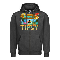 Tanned And Tipsy Zipper Hoodie | Teevron
