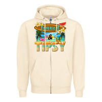 Sandshell tanned and tipsy Zipper Hoodie - texasbilliewilder