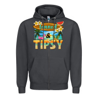 Smoke tanned and tipsy Zipper Hoodie - texasbilliewilder