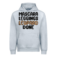 Heather Grey mascara leopard done Urban Hoodie - MaliasSmallBusiness
