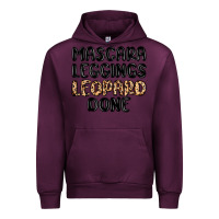 Mauve Wine mascara leopard done Urban Hoodie - MaliasSmallBusiness
